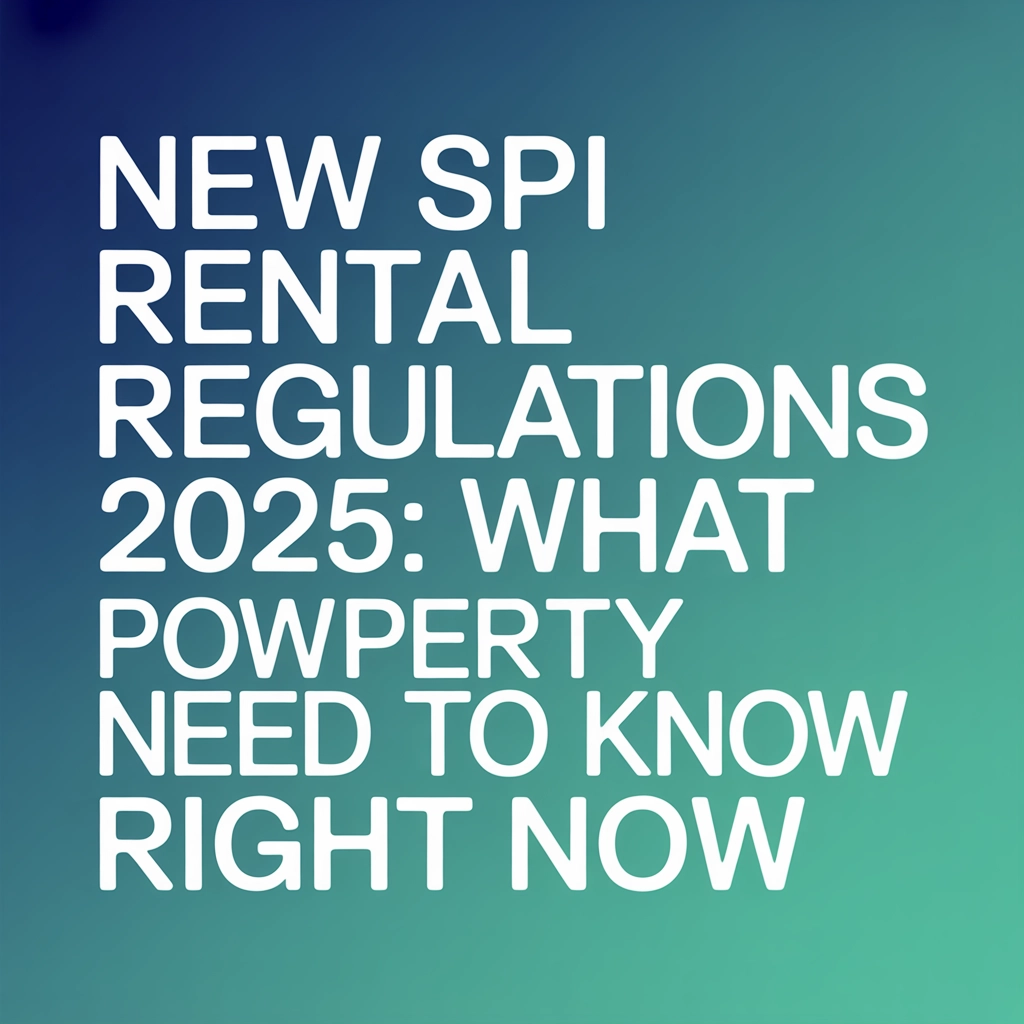 New SPI Rental Regulations 2025: What Property Owners Need to Know Right Now